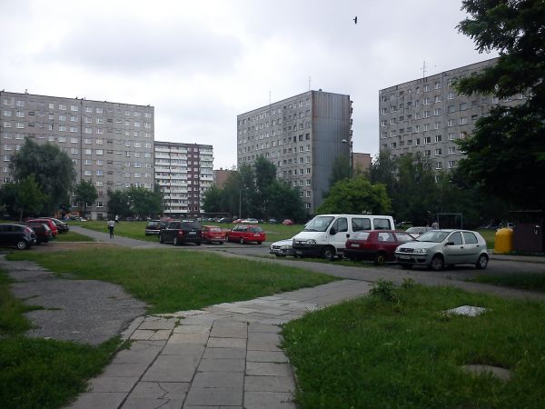 Sosnowiec-Kazimierz Górniczy. Osiedle przy Ulicy Wagowej.