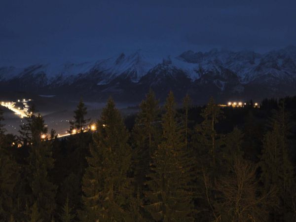 Widok na Tatry - noc sylwestrowa