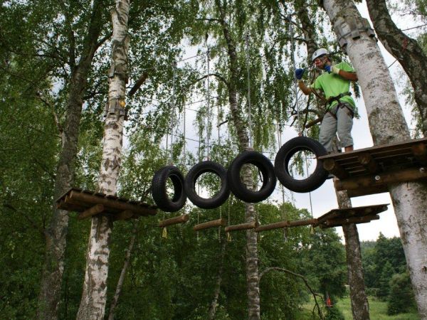 Park linowy. Rudnica koło Kłębowca - sierpień 20110