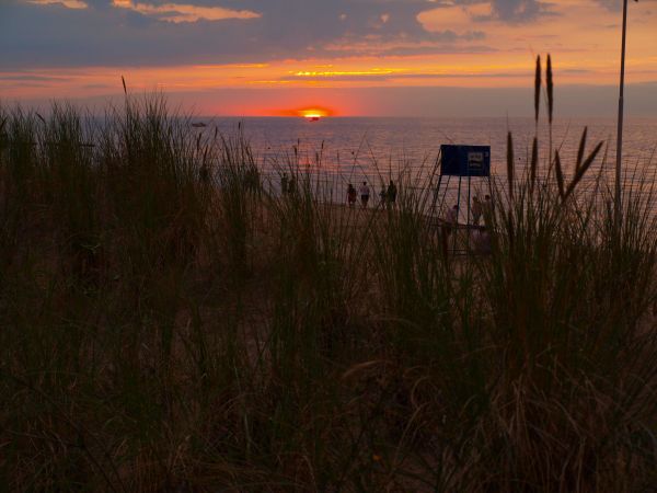 Taki zachód słońca tylko w Mrzeżynie