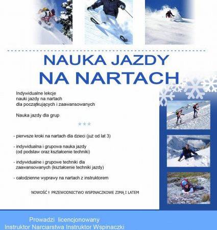 Nauka jazdy na nartach