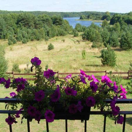 Dom Bratek Jezioro Głębokie widok na jezioro