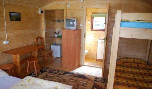 wnętrze domku 4-os.