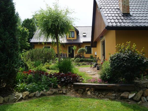 dom - widok od ogrodu