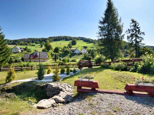 ogród dla gości z domku 8 osobowego