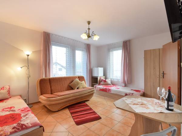 3 różowy czteroosobowy