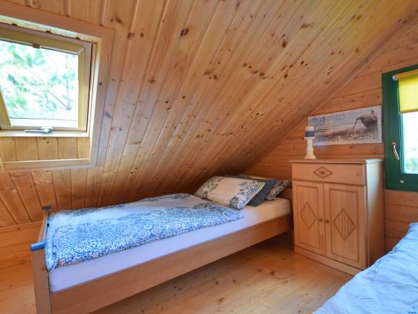 Sypialnia w otwartej galerii