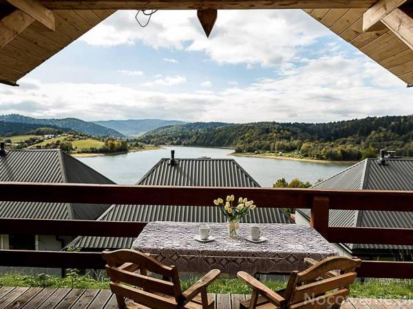 widok z tarasu domek 4