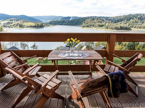 widok z tarasu domek 2