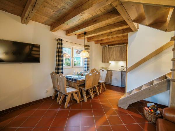 Nowy domek nr 4 pokój dzienny z aneksem kuchennym