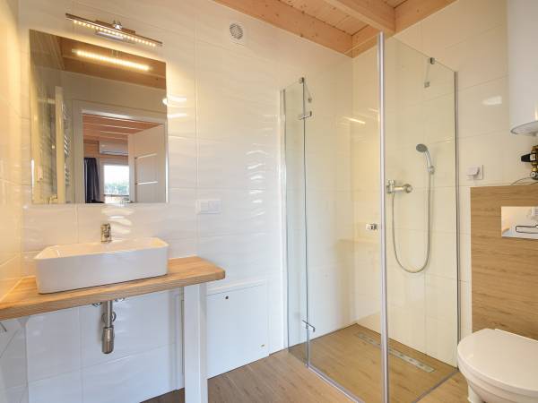 Łazienka z prysznicem natryskowym