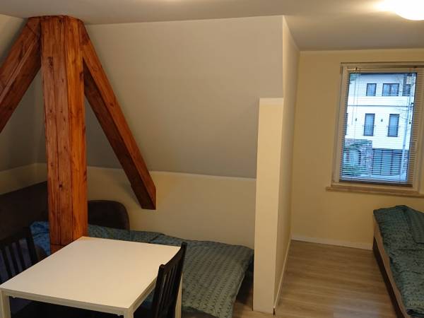 Sypialnia w apart. na poddaszu