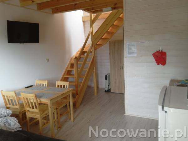 Parter - domek 1,2,3. Parter w domkach 5 i 6 w lustrzanym odbiciu.