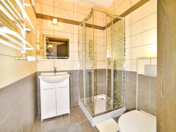 łazienka w pokoju typu studio