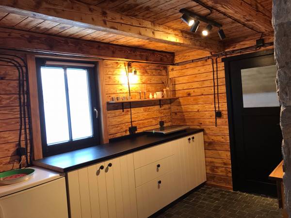 Chatka Trapera kuchnia