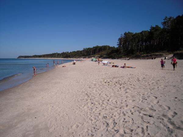 Piaszczysta plaża - Rusinowo