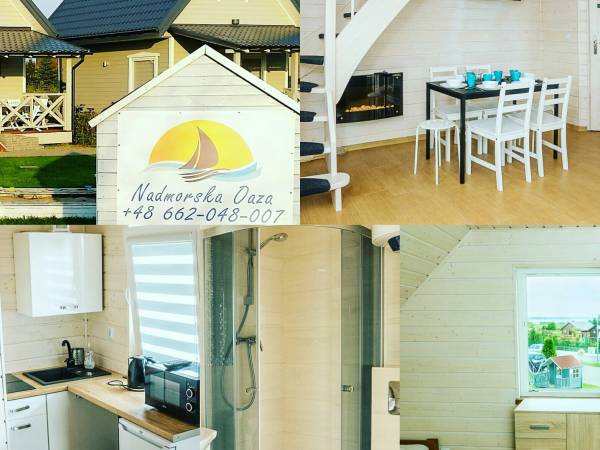 Jarosławiec domki nad morzem Nadmorska Oaza Jezierzany kominek weekend święta majówka sylwestra