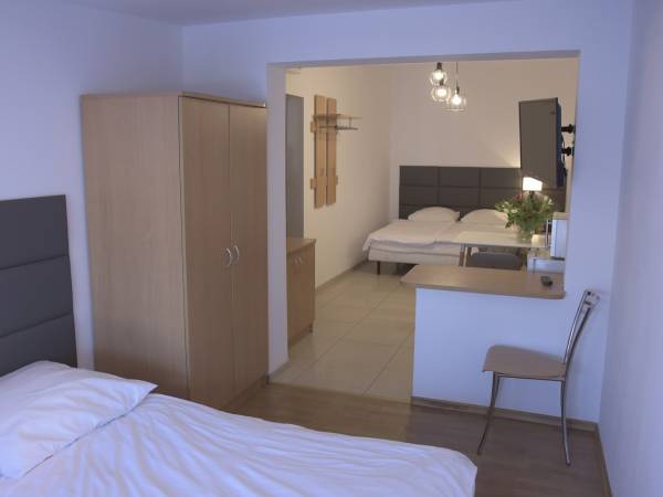 Pokój 4 os z balkonem