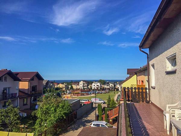 Widok na morze z balkonu