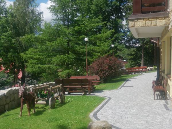 otoczenie i wejście do recepcji