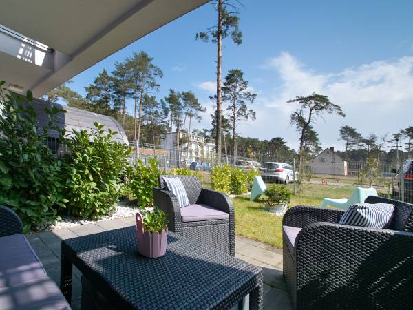 Apartament Blue z ogrodkiem