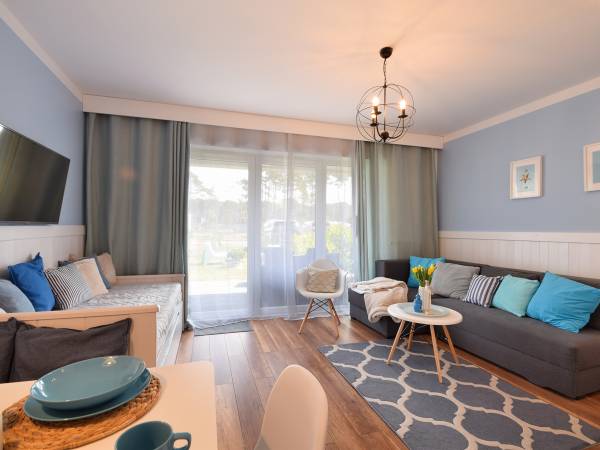 Apartament Blue z ogrodkiem