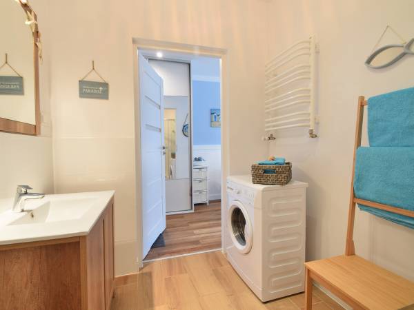 Lazienka w Apartamencie Blue z ogrodkiem