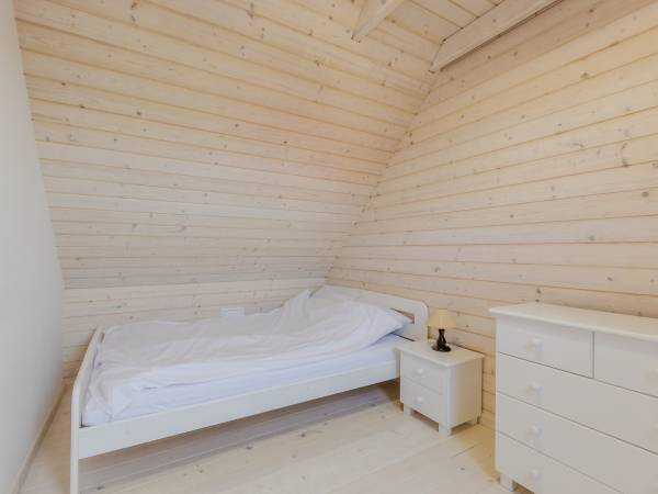 Sypialnia domu bez tarasu