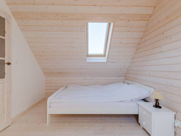 Sypialnia domu bez tarasu