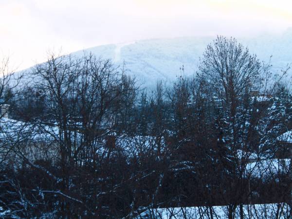widok z balkonu na Czantorię