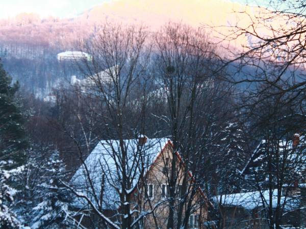 widok z balkonu na Równicę