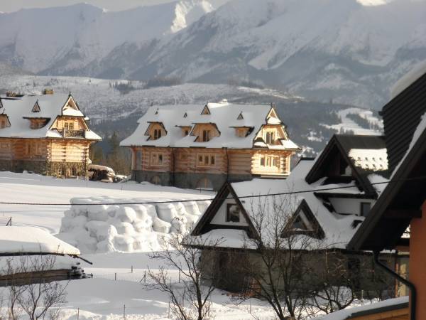 Widok z okna pokoju nr 3 na Tatry Bielskie