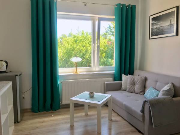 Pokój 4-osobowy typu studio - salon z rozkładaną sofą