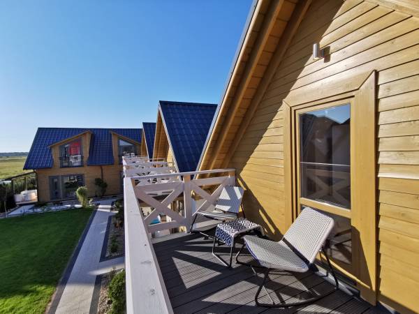 Domki - taras na piętrze