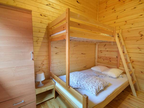 Sypialnia w domku 5 osobowym