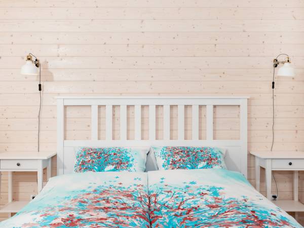 sypialnia z balkonem