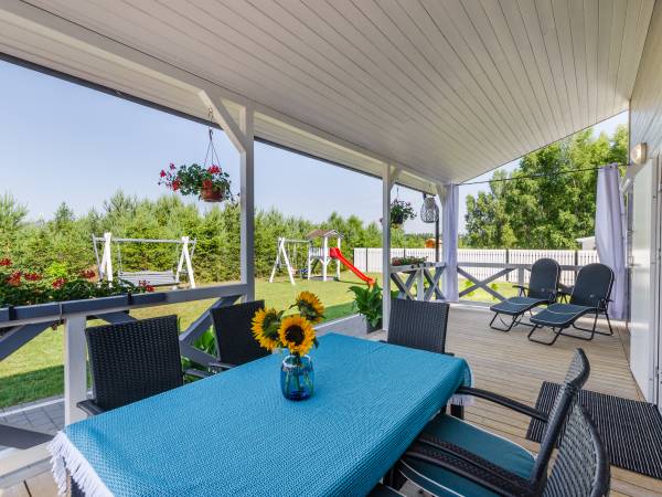 taras w domku 12 osobowym