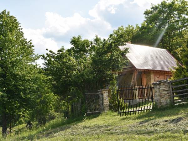 Drewniany domek z piernika