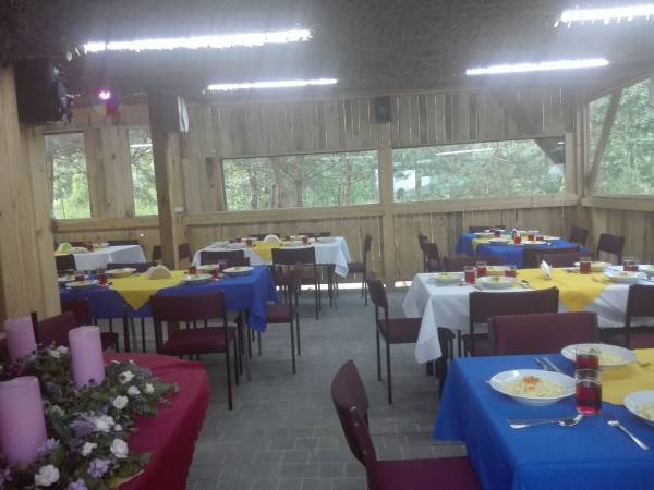 wnętrze " Leśnej Chaty"