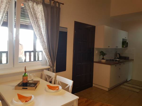 Apartament dwupokojowy z częścią kuchenną i łazienką 4-5 os.