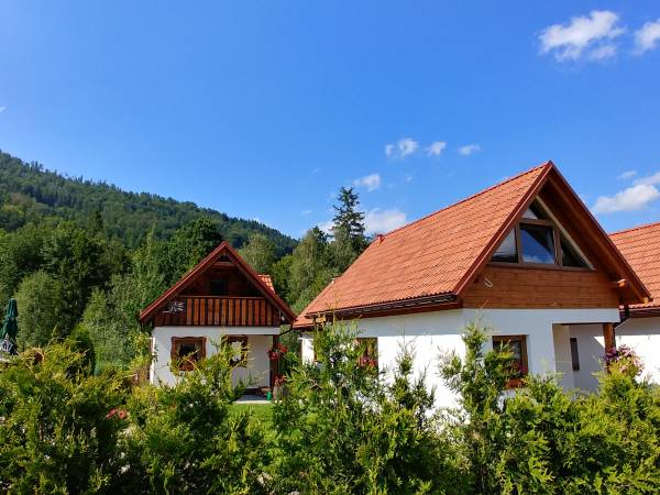 Kompleks pięciu domków - domki od frontu