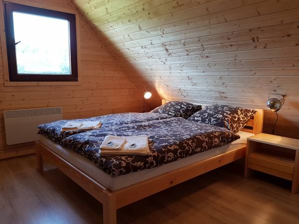 Sypialnia małżeńska domku