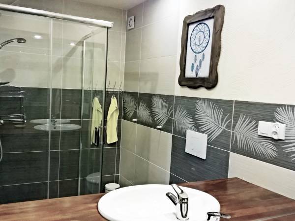 łazienka w miesz. z kominkiem