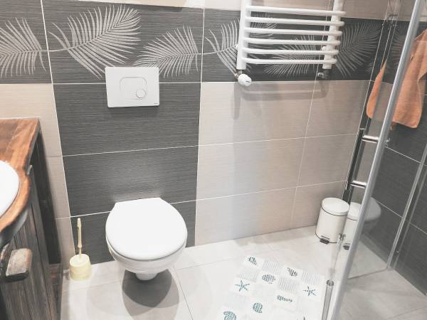 łazienka w miesz. z kominkiem