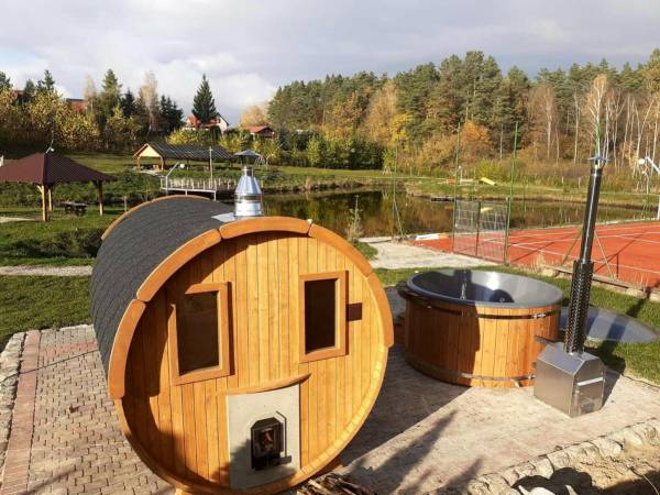 Domki nad jeziorem Ołów z własnym stawem 