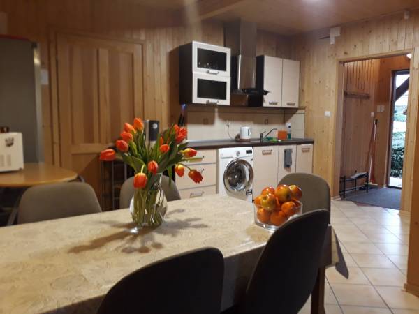 apartament, salon z aneksem