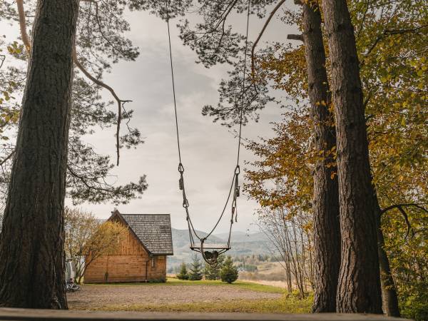 Huśtawka za domem