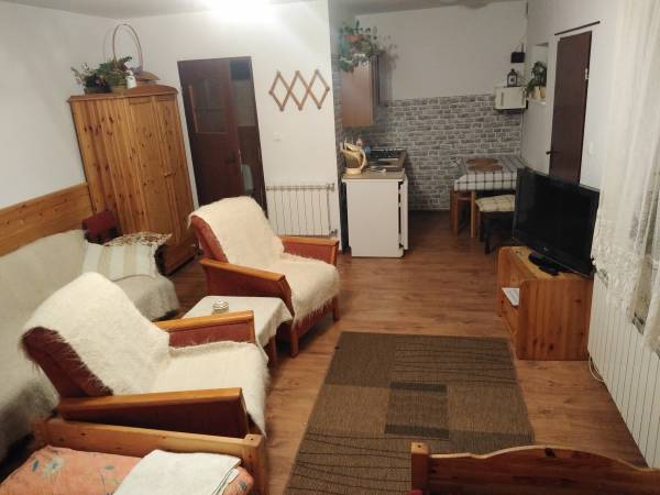 Pokój 3/4osobyz aneksem kuchennym i łazienką z niezależnym wejściem