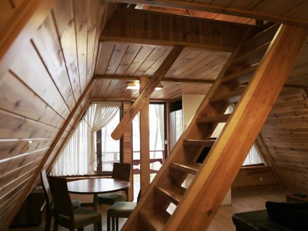 Leśna Chata - wejście na piętro