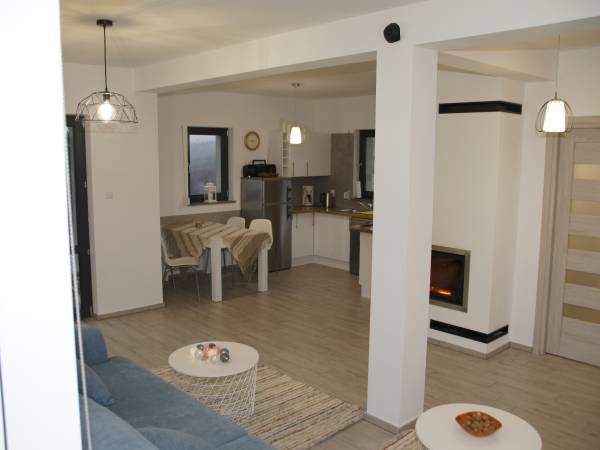 Kuchnia - widok z salonu